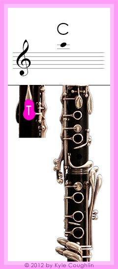 Clarinet fingering for upper register high C